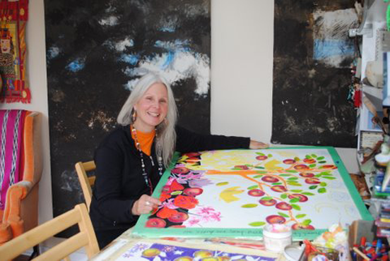 Wendy Picken in her studio Wendy Picken in her studio